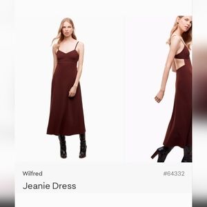 Aritzia Wilfred Brown Maxi Dress Small